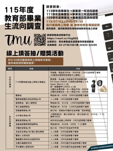 115年度教育部畢業生流向調查